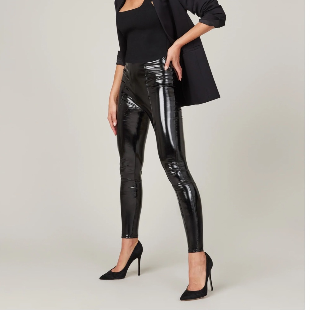 SPANX Faux Patent Leather Leggings